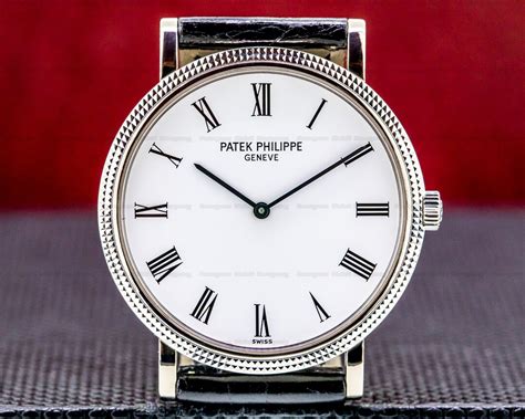 patek philippe white gold calatrava.